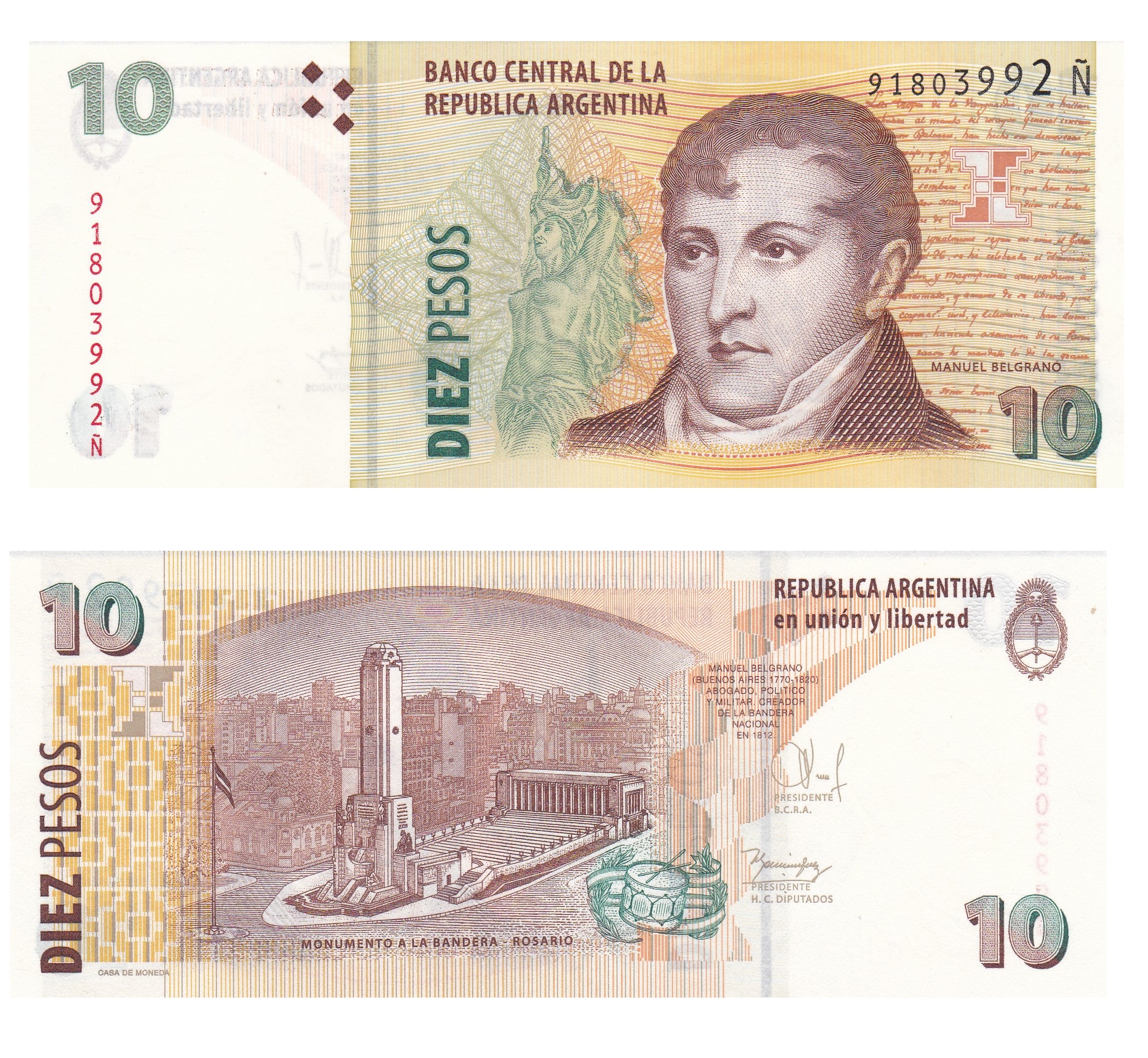 Argentina #354b  10 Pesos